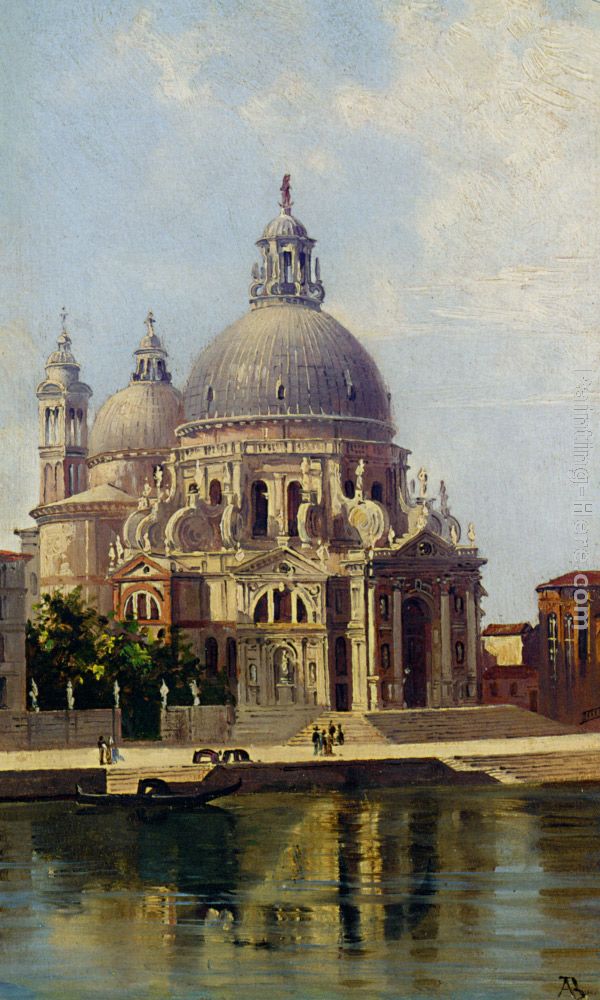 Santa Maria della Salute painting - Antonietta Brandeis Santa Maria della Salute art painting